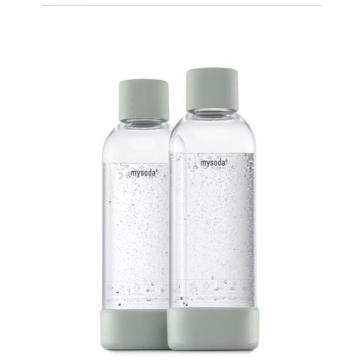 MYSODA - Pack de 2 bouteilles Pigeon PET et Biocomposite 1L