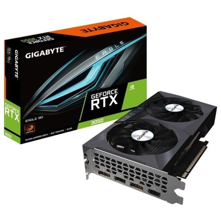 Carte graphique - GIGABYTE - RTX 3050 EAGLE 8 GD (GV-N3050EAGLE-8GD)