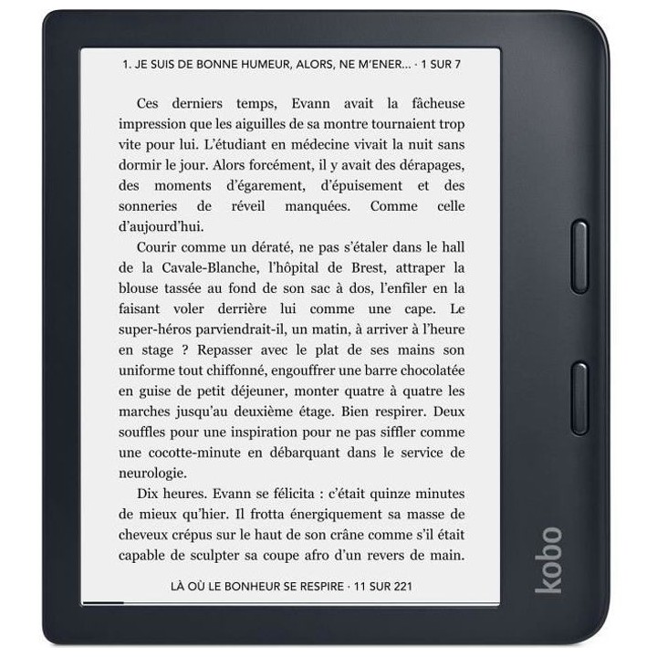 Liseuse KOBO Libra 2 Noir - 7 - 300ppp - Comfortlight PRO - Waterproof