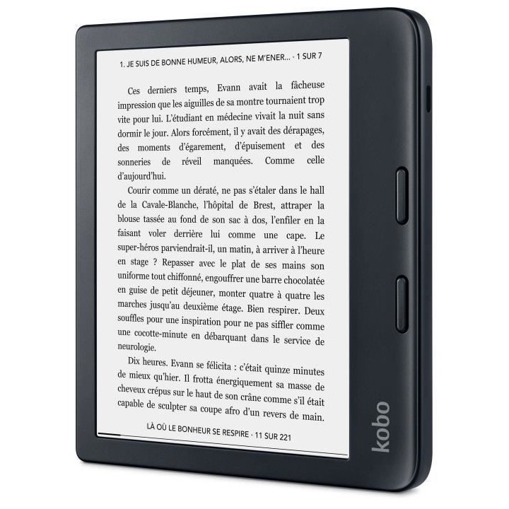 Liseuse KOBO Libra 2 Noir - 7 - 300ppp - Comfortlight PRO - Waterproof
