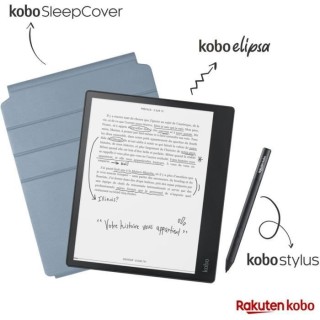 Pack Liseuse Bloc Note KOBO Elipsa - 10 - 32Go + Etui Sleepcover + Sty