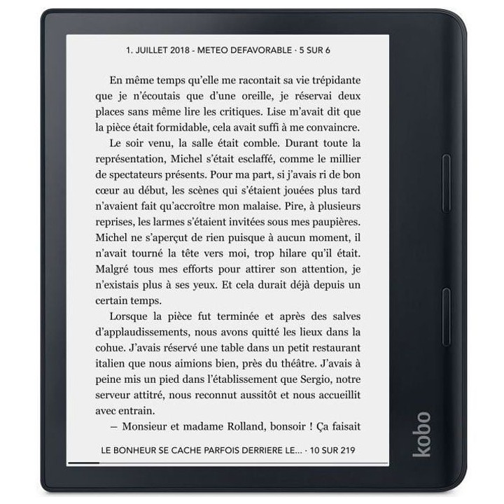 Liseuse KOBO Sage - 8 - 300ppp - Comfortlight PRO - Waterproof - Bluet