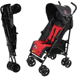 Poussette Canne NANIA Luxe JET (6-36 mois) - inclinable, légere et compacte - pliage a une main - Disney Mickey