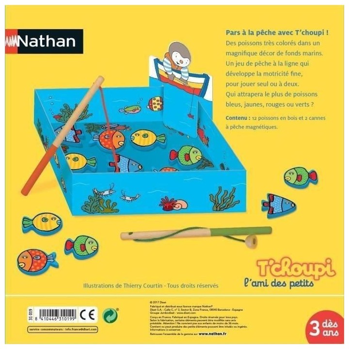 NATHAN T'choupi - Ma peche a la Ligne