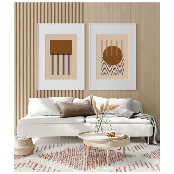 NAZAR Tapis de salon Shaggy longues meches style Berbere OIA- 120 x 16