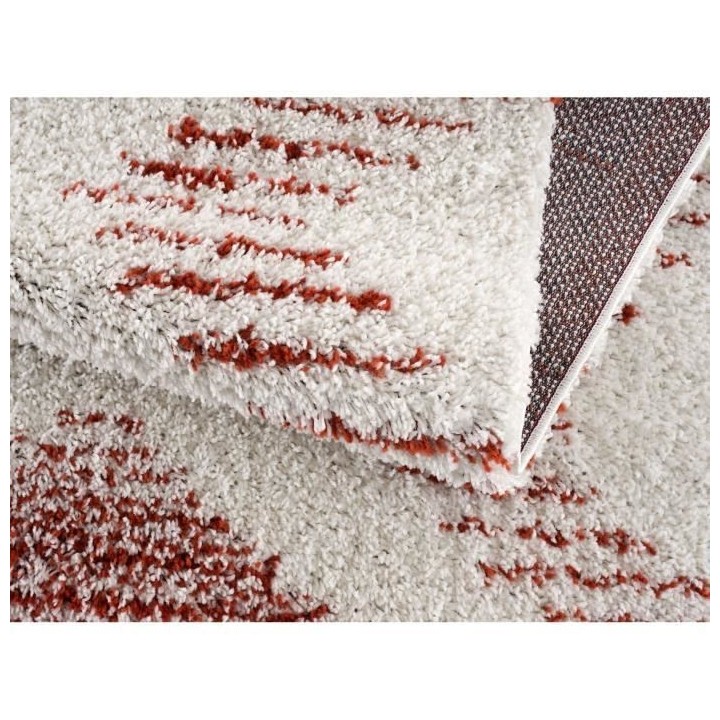 NAZAR Tapis de salon Shaggy longues meches style Berbere OIA- 120 x 16