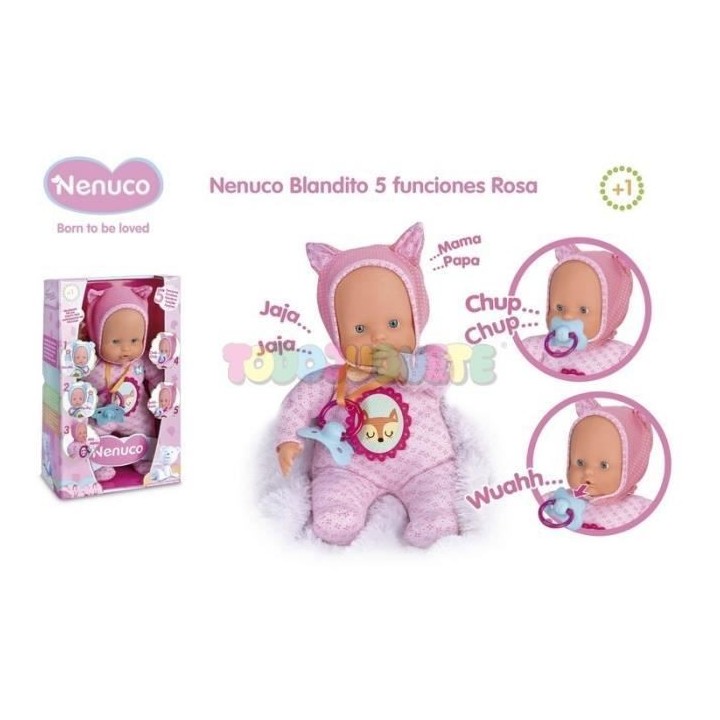 Nenuco soft poupon 5 fonctions