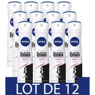 NIVEA Déodorant Atomiseur Féminin Black & White Original - 200ml - L