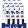 NIVEA Déodorant Atomiseur Féminin Black & White Original - 200ml - Lot de 12