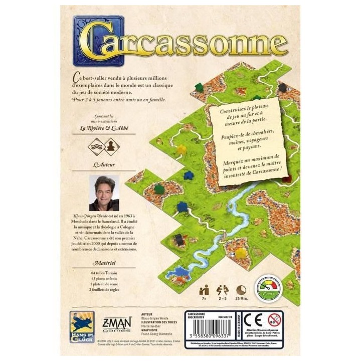 Jeu de société Z-Man Games - Carcassonne