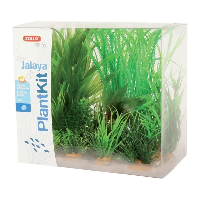 ZOLUX Kit de 6 plantes artificielles Jalaya N1 - Pour aquarium