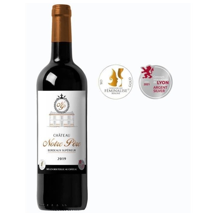 Château Notre Pere 2019 Bordeaux Supérieur - Vin rouge de Bordeaux