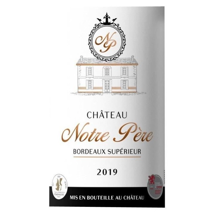 Château Notre Pere 2019 Bordeaux Supérieur - Vin rouge de Bordeaux