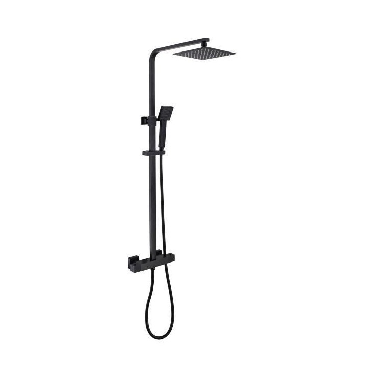 Colonne de douche OCEANIC - Mitigeur thermostatique - Pomme haute carr