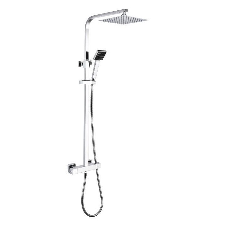 Colonne de douche OCEANIC - Mitigeur thermostatique - Pomme haute carr