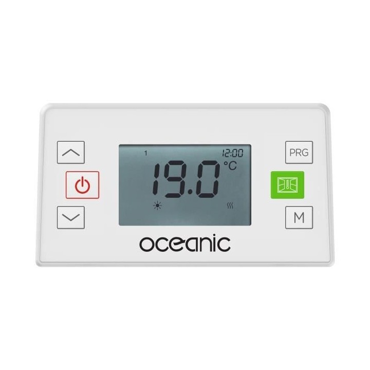 Radiateur électrique fixe a inertie seche céramique 1000W OCEANIC Ru