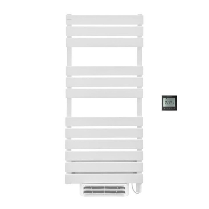 Radiateur Seche-serviettes avec soufflerie 750W + 1000W OCEANIC Opal -