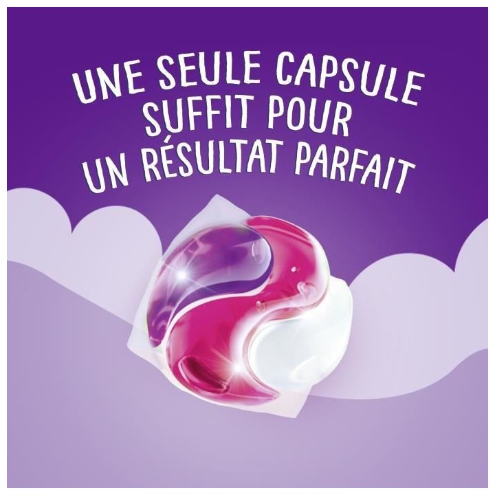 Lot de 3 - OMO Lessive Capsules 3en1 Lavande & Patchouli - 27 lavages