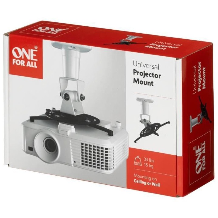 ONE FOR ALL WM5320 Support mural/plafond pour vidéoprojecteur - Jusqu