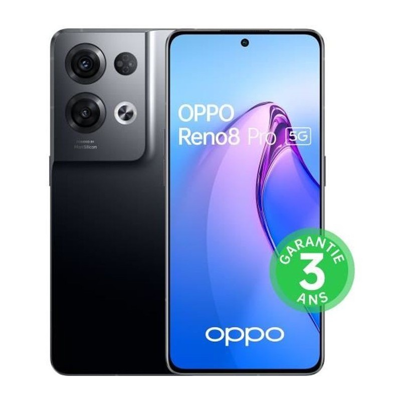 OPPO Reno8 Pro 256Go 5G Noir Glacé