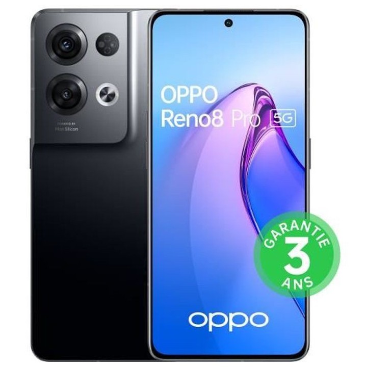 OPPO Reno8 Pro 256Go 5G Noir Glacé