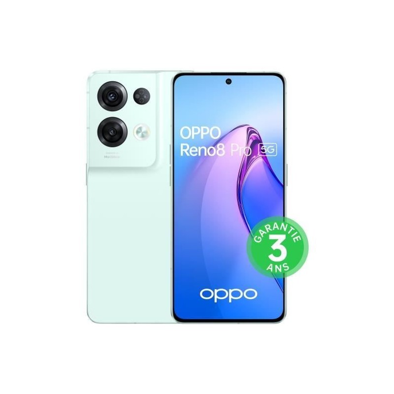 OPPO Reno8 Pro 256Go 5G Vert Glacé