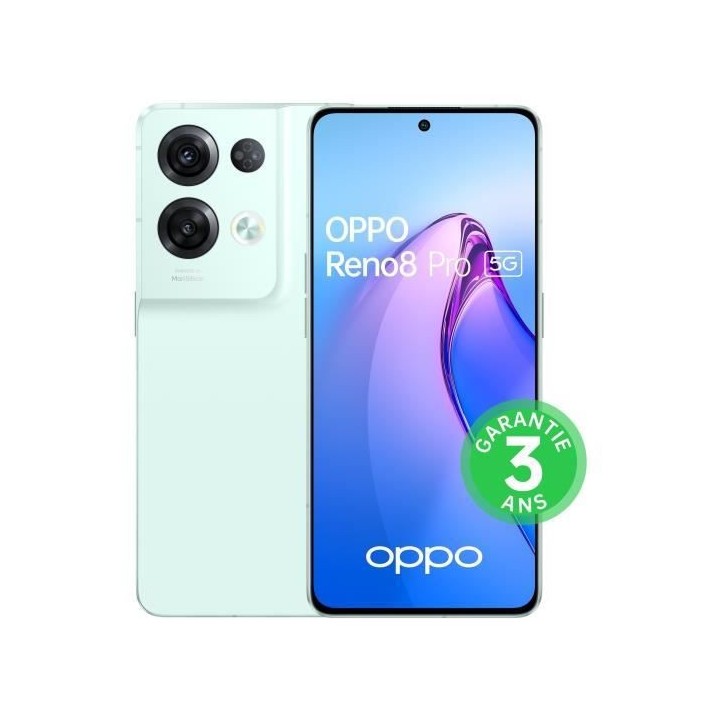 OPPO Reno8 Pro 256Go 5G Vert Glacé