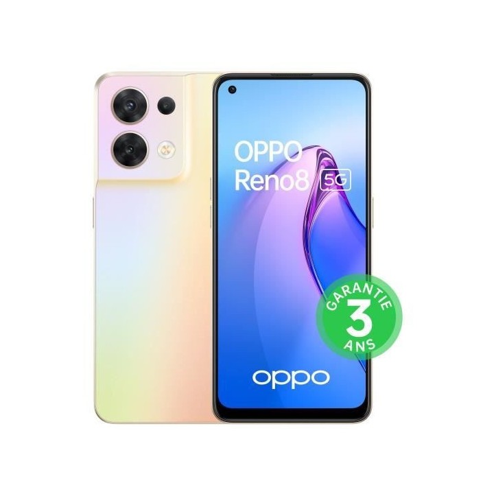 OPPO Reno8 256Go 5G Or Chatoyant