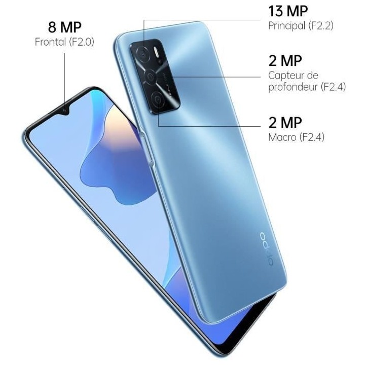 OPPO A16 64Go 4G Bleu