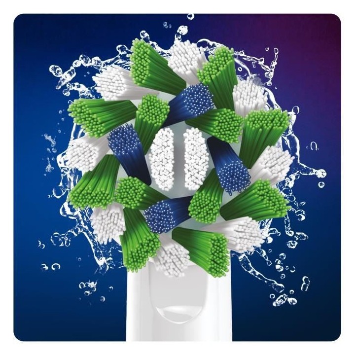 Oral-B Brossette CrossAction avec Technologie CleanMaximiser 3 unités