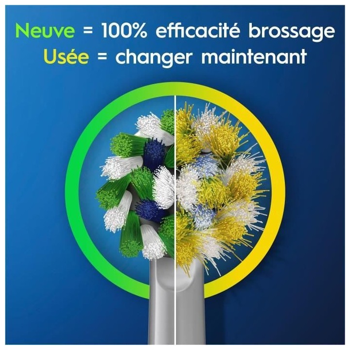 Oral-B Brossette CrossAction avec Technologie CleanMaximiser 3 unités