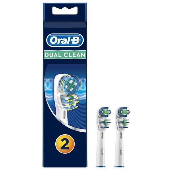 Oral-B Dual Clean - Brossettes EB417 x2