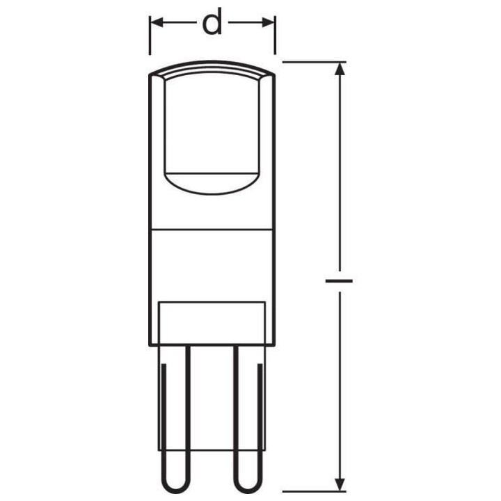 OSRAM Ampoule LED Capsule claire 2,6W 30 G9 froid
