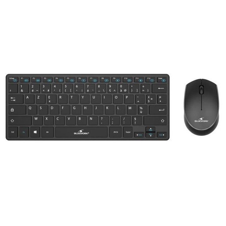 Pack Clavier et souris sans fil - BLUESTORK - PACK-MINI/FR - Ultra com
