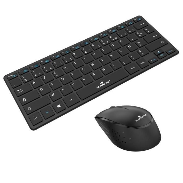 Pack Clavier et souris sans fil - BLUESTORK - PACK-MINI/FR - Ultra com