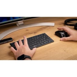 Pack Clavier et souris sans fil - BLUESTORK - PACK-MINI/FR - Ultra compact - Noir