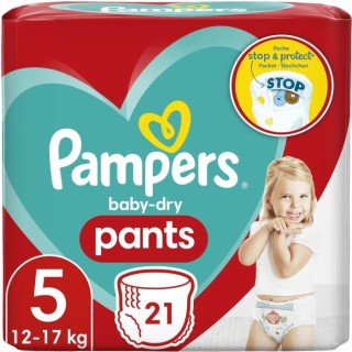 PAMPERS Baby-Dry Pants Taille 5 - 21 Couches-culottes