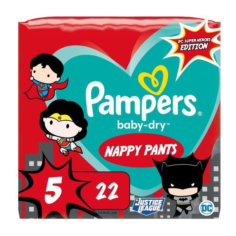 PAMPERS Baby-Dry Pants Taille 5 - 22 Couches-culottes