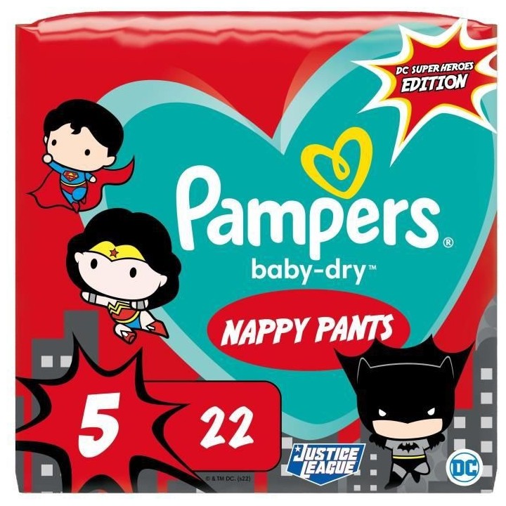 PAMPERS Baby-Dry Pants Taille 5 - 22 Couches-culottes