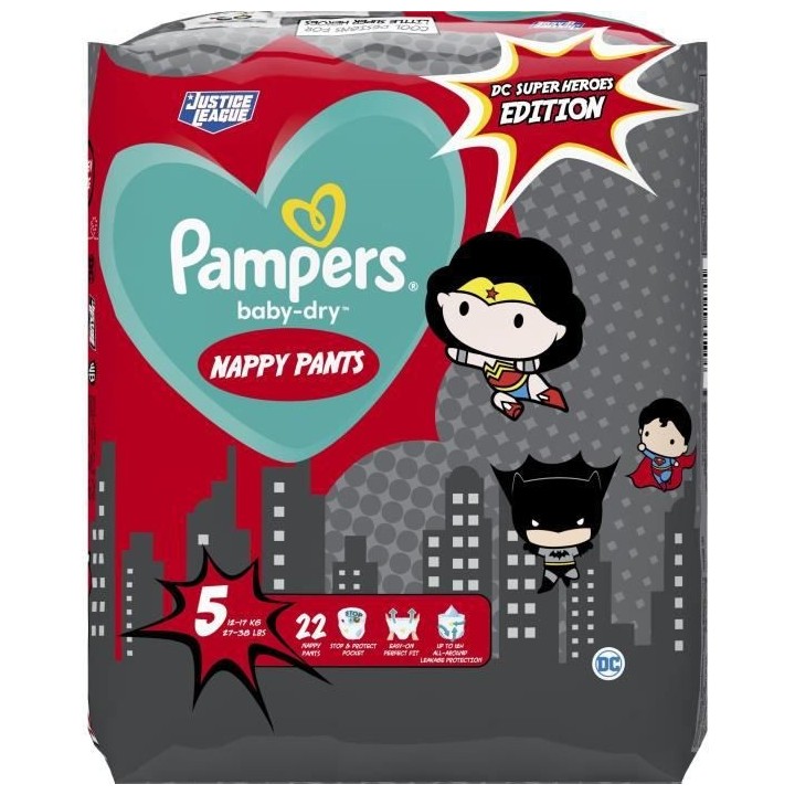 PAMPERS Baby-Dry Pants Taille 5 - 22 Couches-culottes