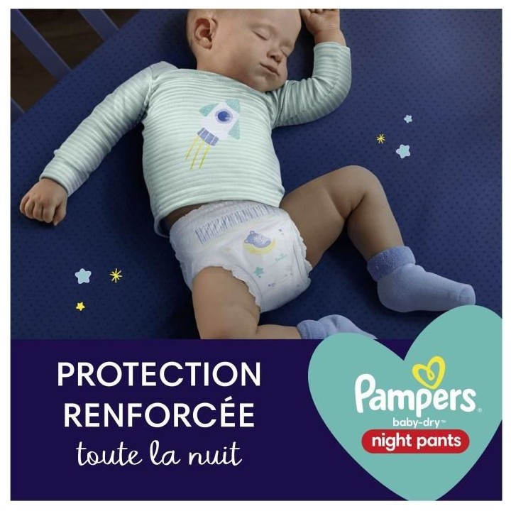 PAMPERS Baby-Dry Night Pants pour la nuit Taille 6 - 32 Couches-culott