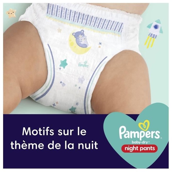 PAMPERS Baby-Dry Night Pants pour la nuit Taille 6 - 32 Couches-culott