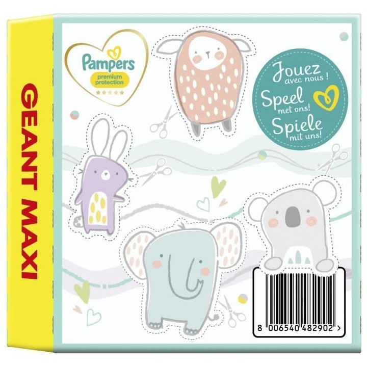 PAMPERS Premium Protection Taille 3 - 104 Couches