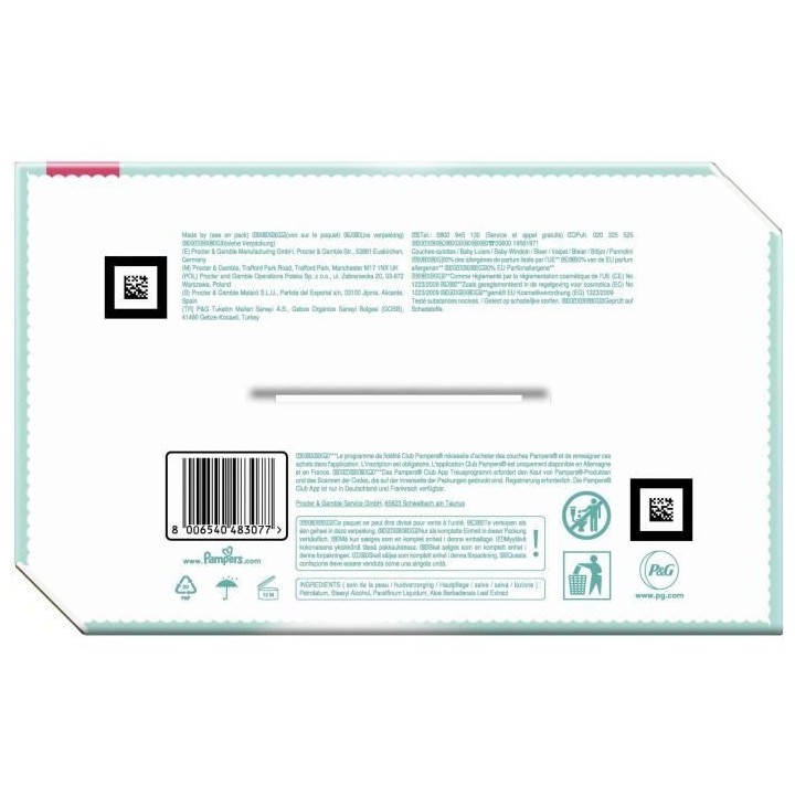 PAMPERS Premium Protection Taille 4 - 88 Couches
