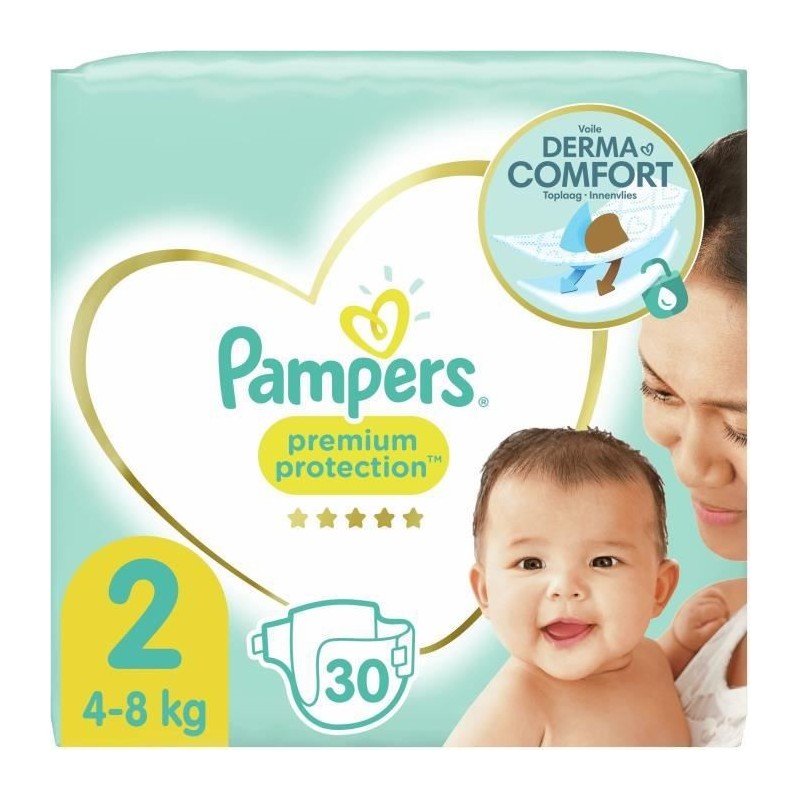 PAMPERS Premium Protection Taille 2 - 30 Couches