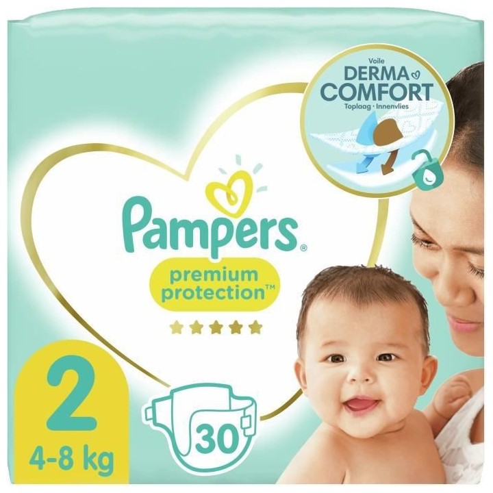 PAMPERS Premium Protection Taille 2 - 30 Couches