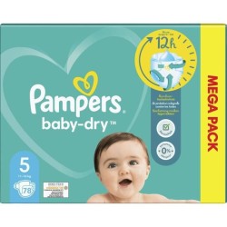 PAMPERS Baby-Dry Taille 5 -...