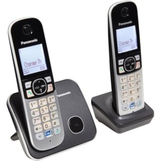 PANASONIC Téléphone résidentiel dect - TG6812 - Duo sans répondeur