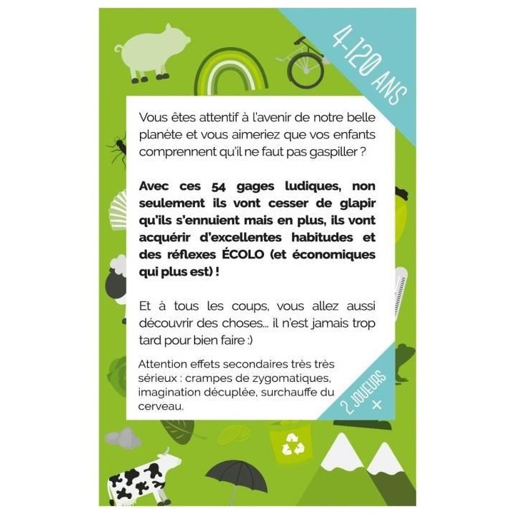 Parent épuisé Kit de survie : Green Attitude | Jeu de société | a