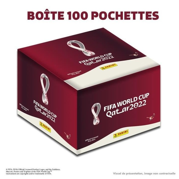 Boite de cartes de 100 pochettes a collectionner PANINI - World cup 20